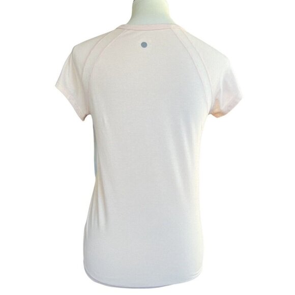 Zella Womens Light Coral Crew Neck Breathable Power Tee Size XS - Picture 8 of 12